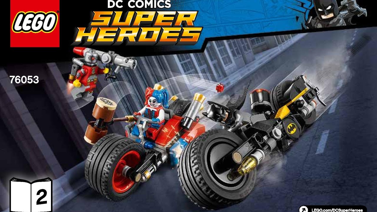 LEGO Super Heroes Batman: Gotham City Cycle Chase 76053 Suicide Squad Instructions DIY Book 2