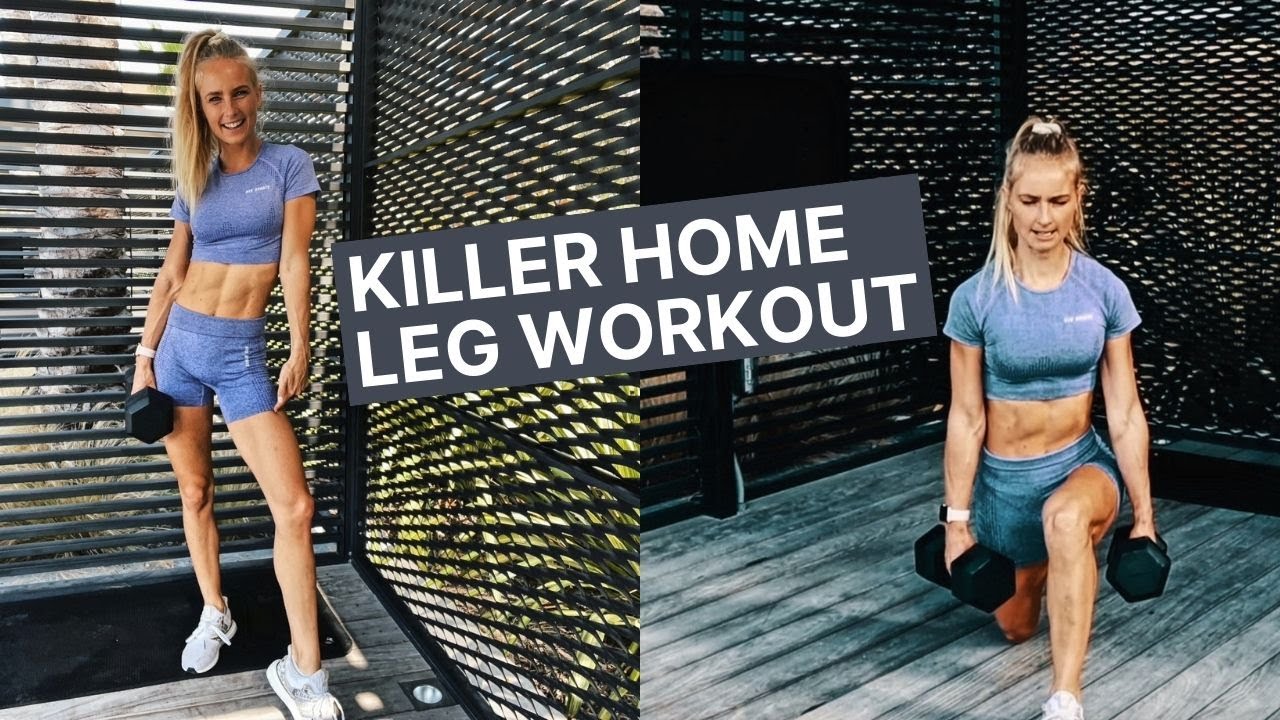 At Home Dumbbells Only LEG WORKOUT with Booty!