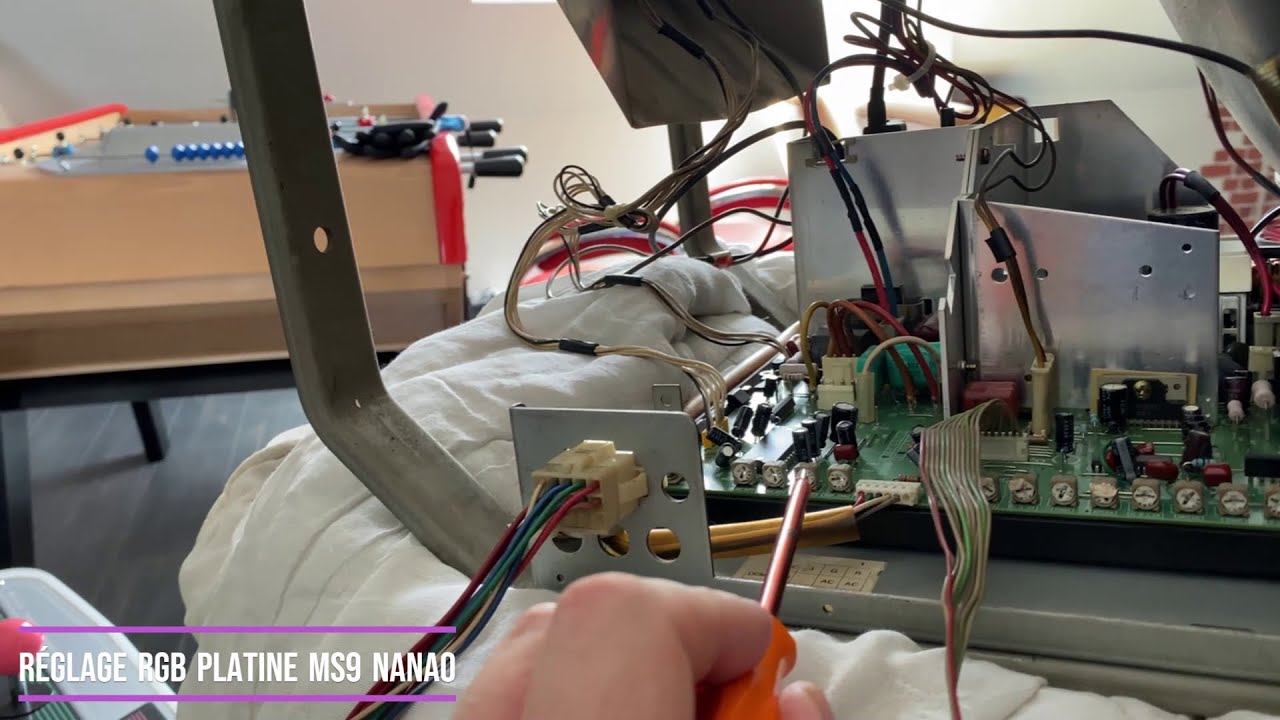 Réglage RGB écran CRT sur Nanao MS9