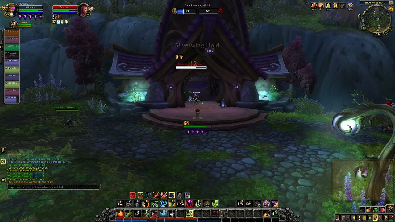 WOW 19 Twink Warlock PVP Warsong Gulch 1-Shotting Horde