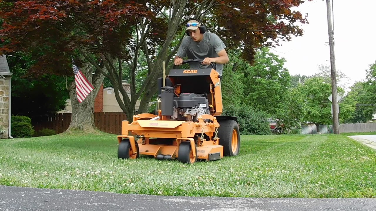 Mowin' Monday's Ep 1 Mowing with the Scag V Ride II