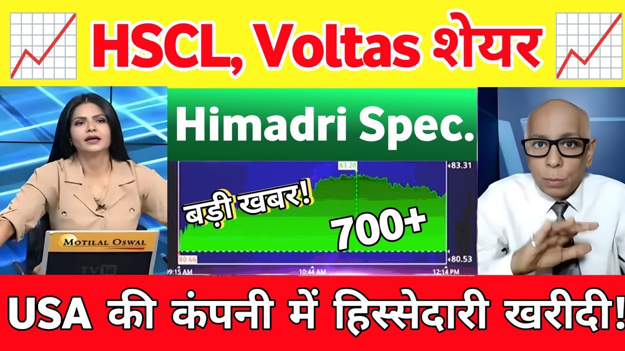 Himadri speciality chemical share latest news | voltas share news today | HSCL share news