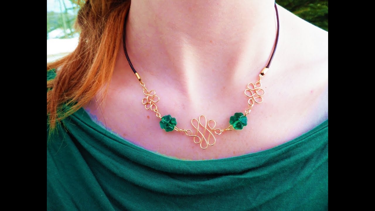 DIY Lucky Celtic Wire Knot Necklace | Cat Fox Designs
