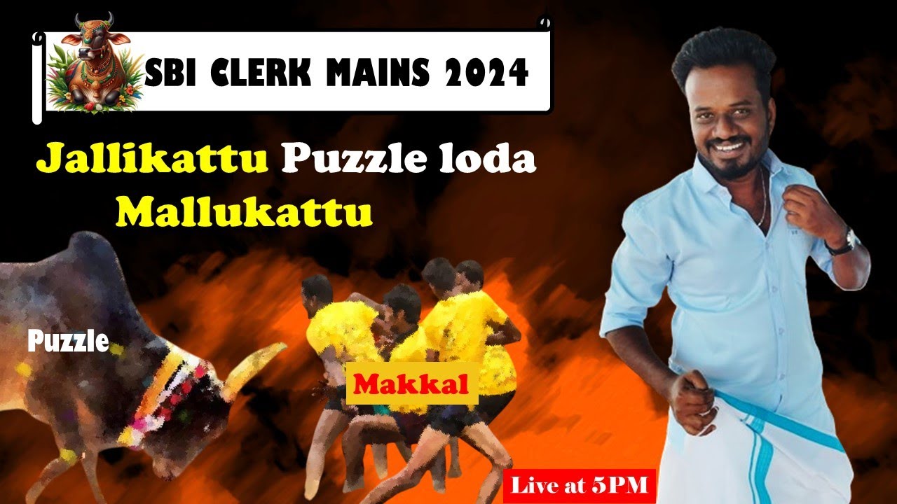 Mani Sir Session🔥 | Mains Level Puzzle 🔥| Real Approach & Strategy | Day 3🔴| SBI Clerk Mains 2024