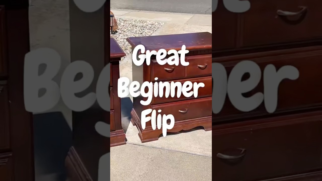 Nightstands are a great way to get started flipping furniture.