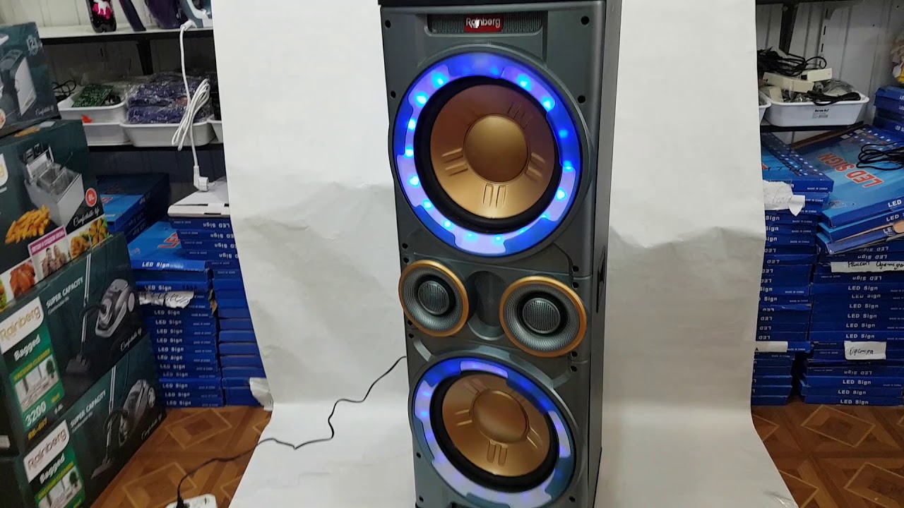 Активная колонка Rainberg RB-555 X-BASS (300/600W/USB/FM/Bluetooth)