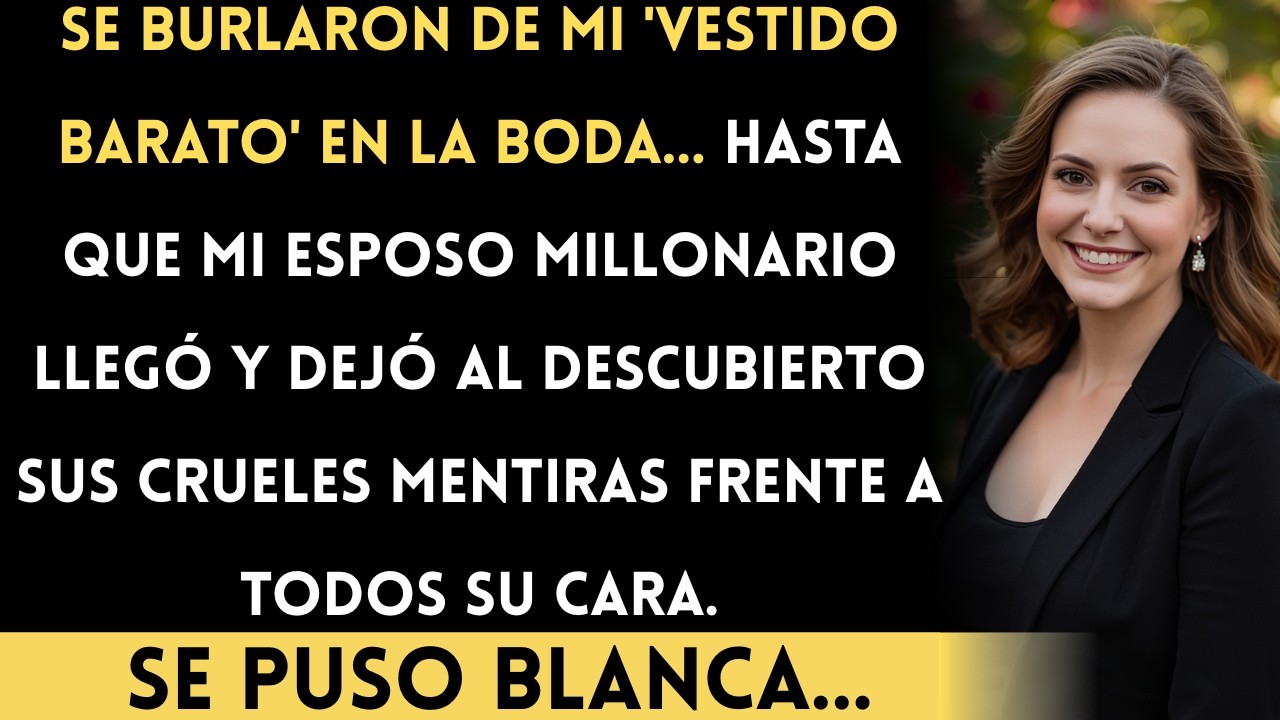 Mi familia se burló de mí en la boda… hasta que mi esposo millonario llegó y los dejó en shock...