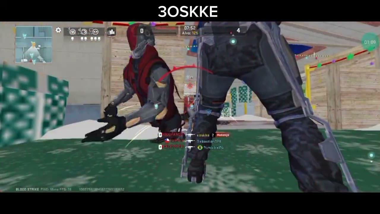 Playing in the Blood Strike Christmas arena for the first time