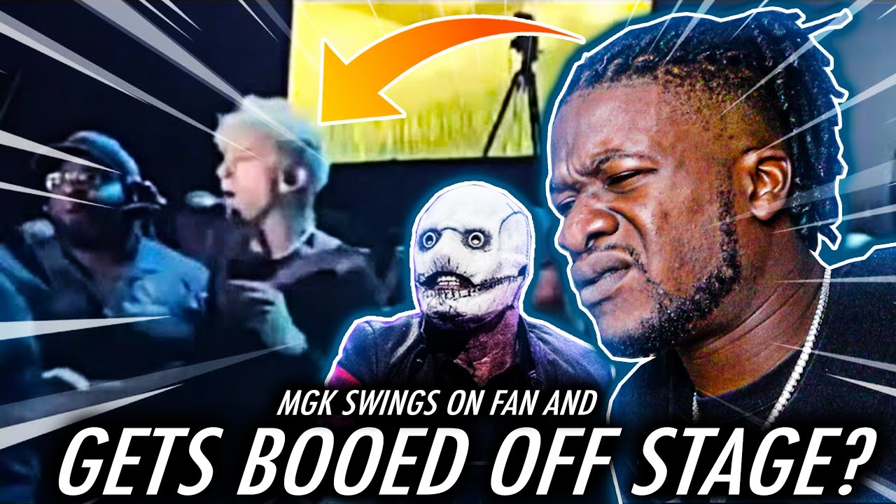 MGK VS SLIPKNOT? | MGK Swings On Fan and Gets Booed Off Stage?! (REACTION)