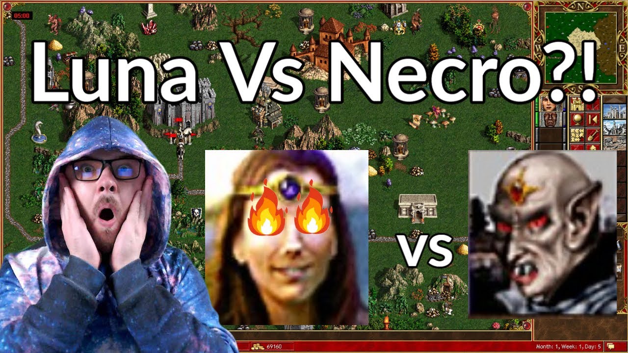 Luna Vs Necro?! || Heroes 3 Conflux Gameplay || Jebus Cross || Alex_The_Magician