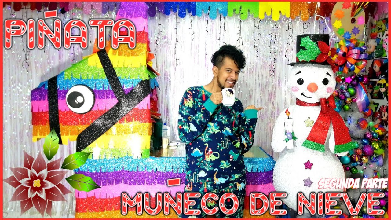 Piñata Mono De Nieve Efecto Azúcar parte2 Especial Navideño 2021
