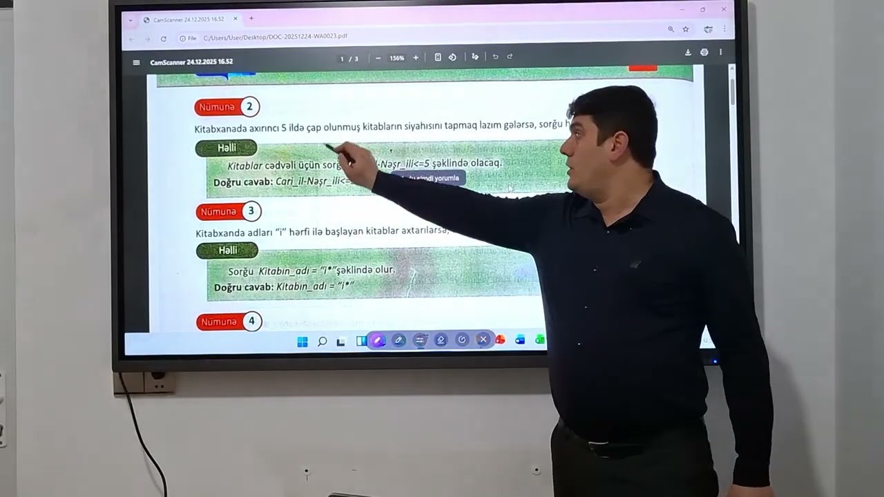 Mövzu 10.2 - Sorğular, formalar, hesabatlar, verilənlərin axtarışı və çeşidlənməsi.