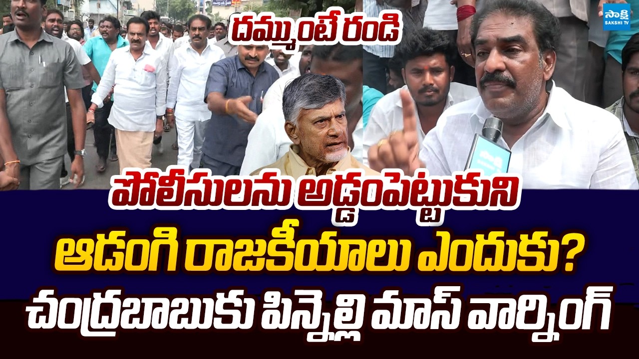 Pinnelli Ramakrishna Reddy Mass Warning To Chandrababu Over  TDP Goons Attack On YSRCP Candidates