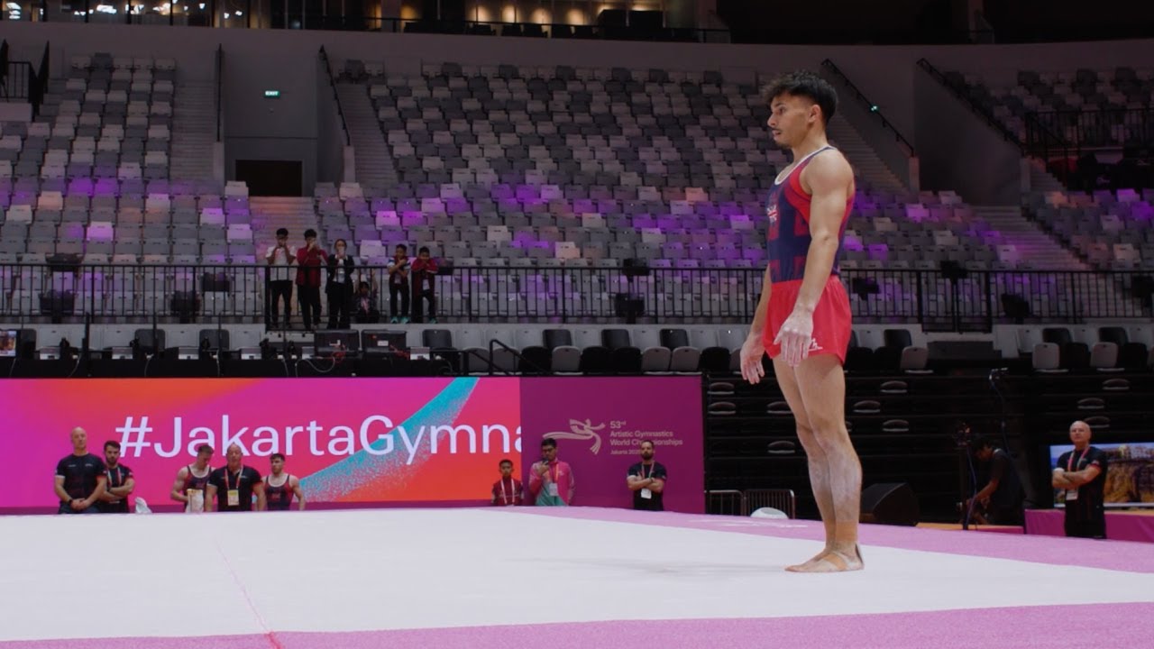 Jake Jarman (GBR) - FX - Podium Training - 2025 World Championships Jakarta
