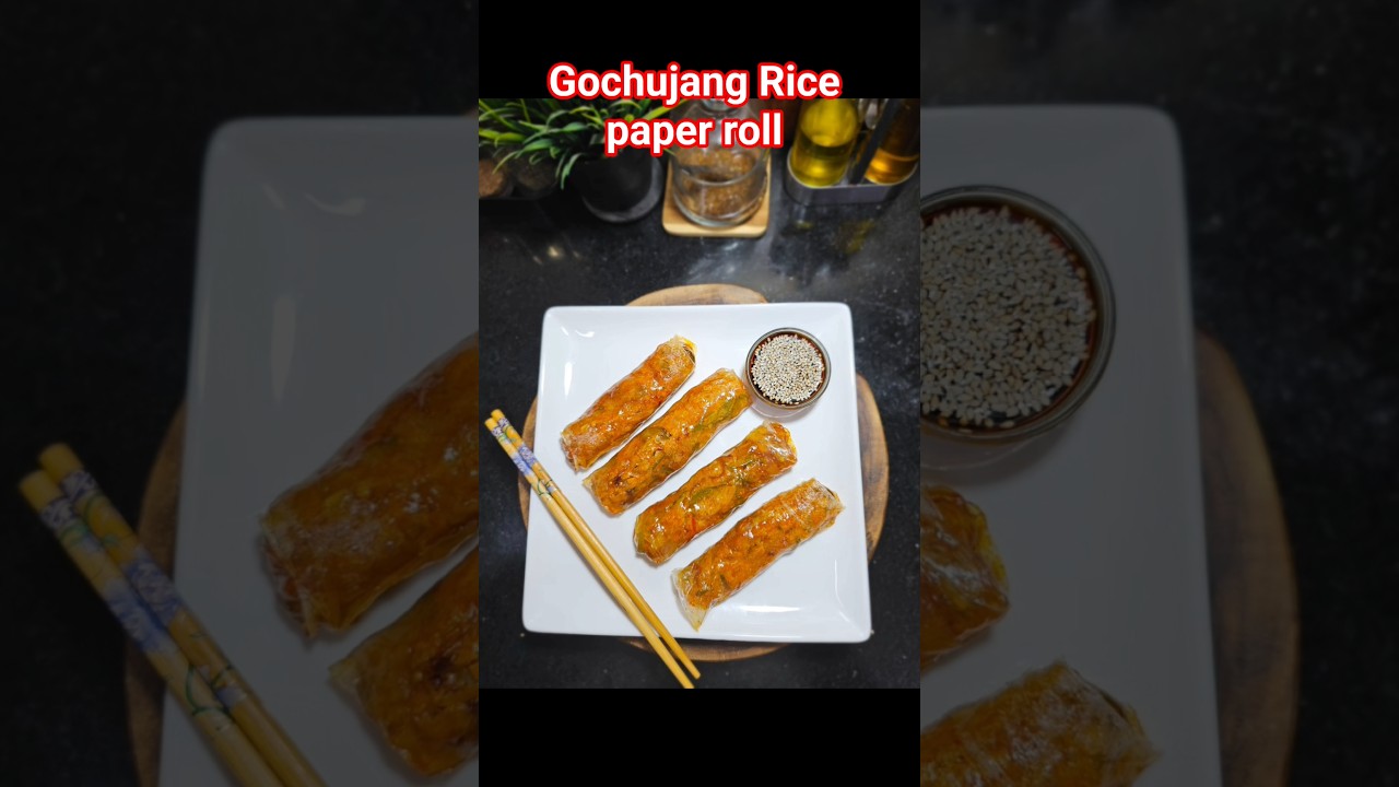 korean rice paper roll || rice paper spring roll 
