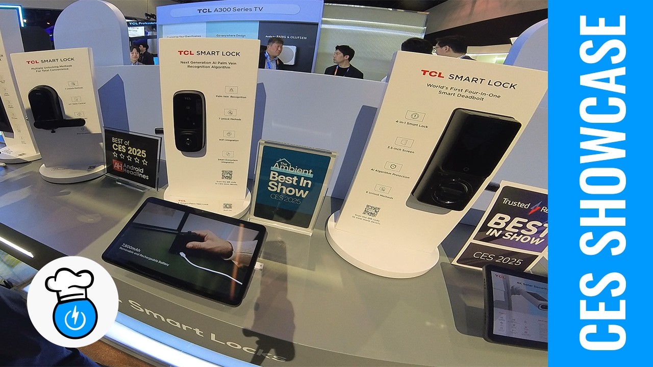 TCL CES 2025 Highlights: Palm Vein Lock and AI Camera Transform Home Security