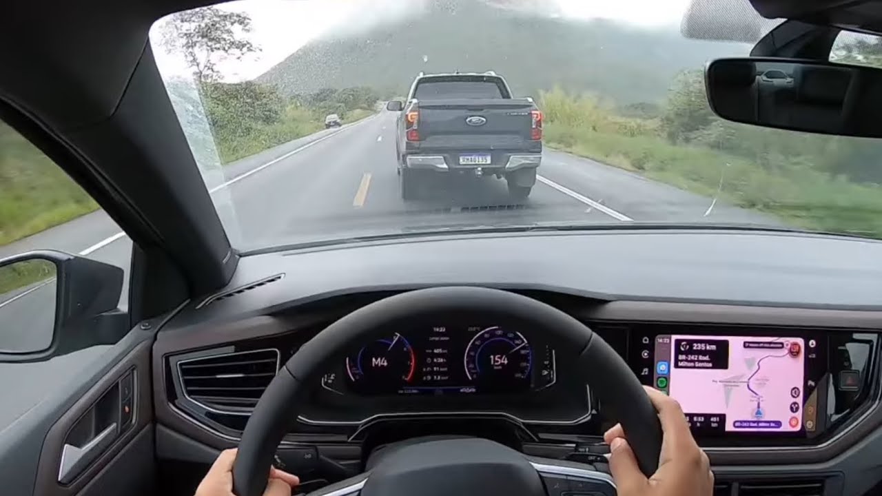 Virtus 1.0 TSI - Ranger V6 na estrada - (modo Kamikaze ativado!) 