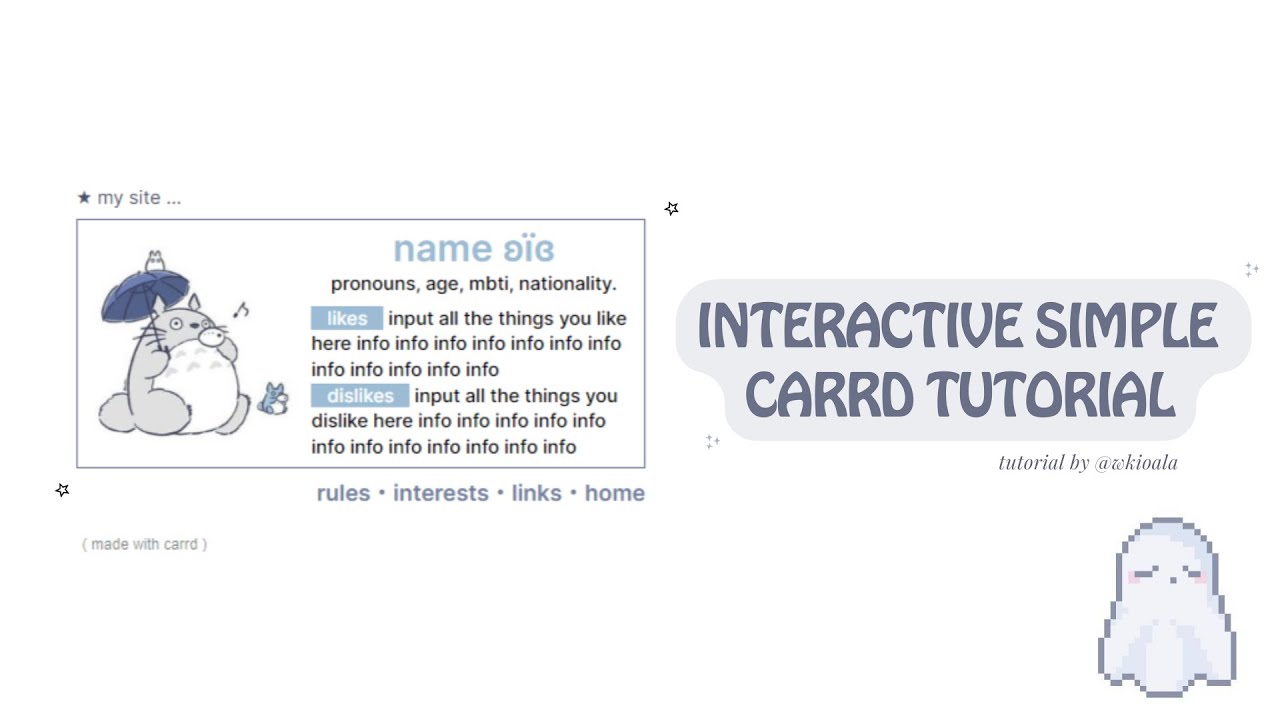interactive simple carrd tutorial!　⁺　© wonyologist