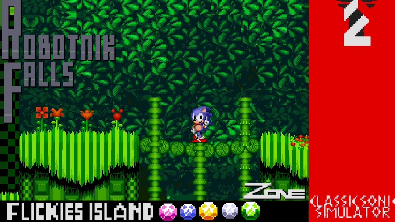 Robotnik Falls Act 2 | Classic Sonic Simulator v13.2 (Flickies Island)