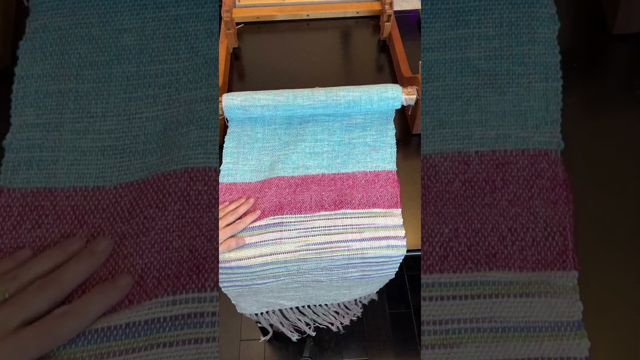 The Final Reveal of What Was Being Woven #craft #satisfying #textile