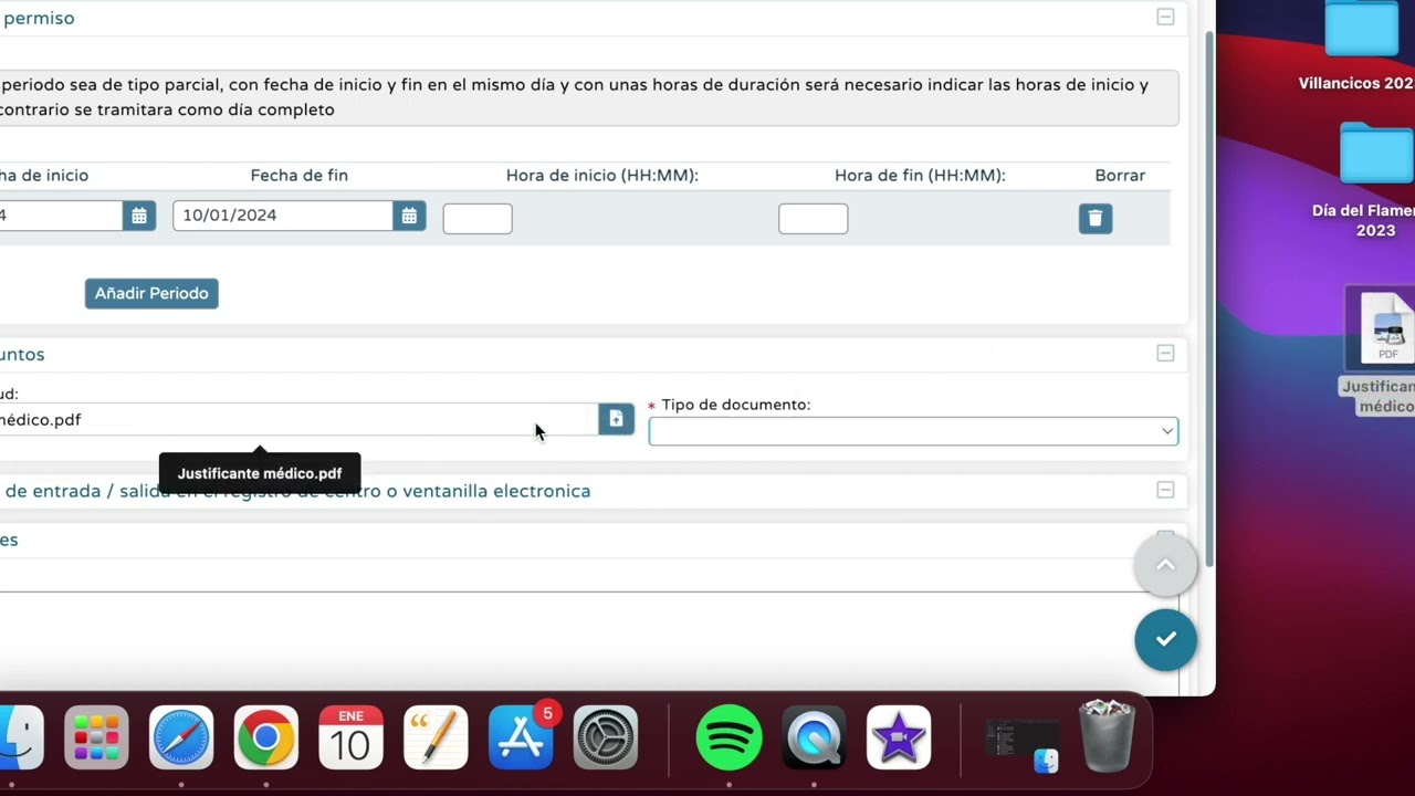 Solicitud Licencias y Permisos Seneca