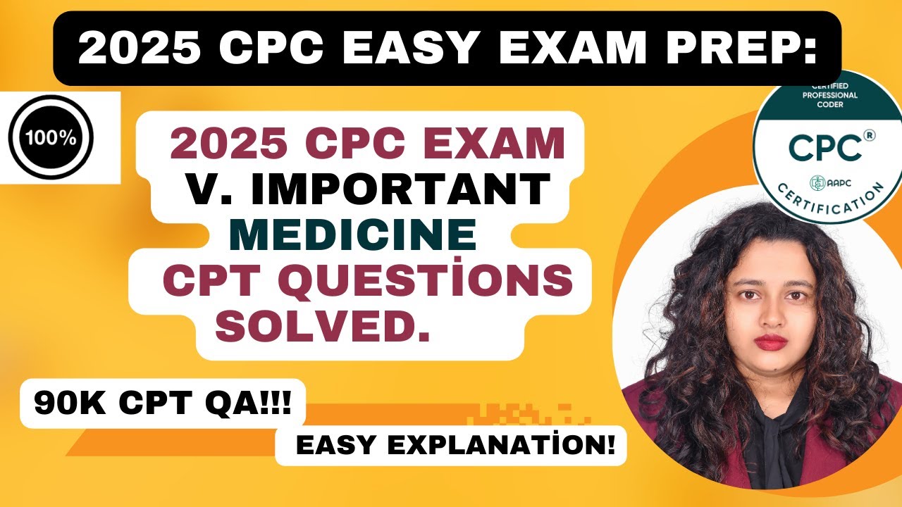 2025 CPC Exam Important Medicine CPT questions Explained #cpcexamprep #cpcexamquestions #cpc2025