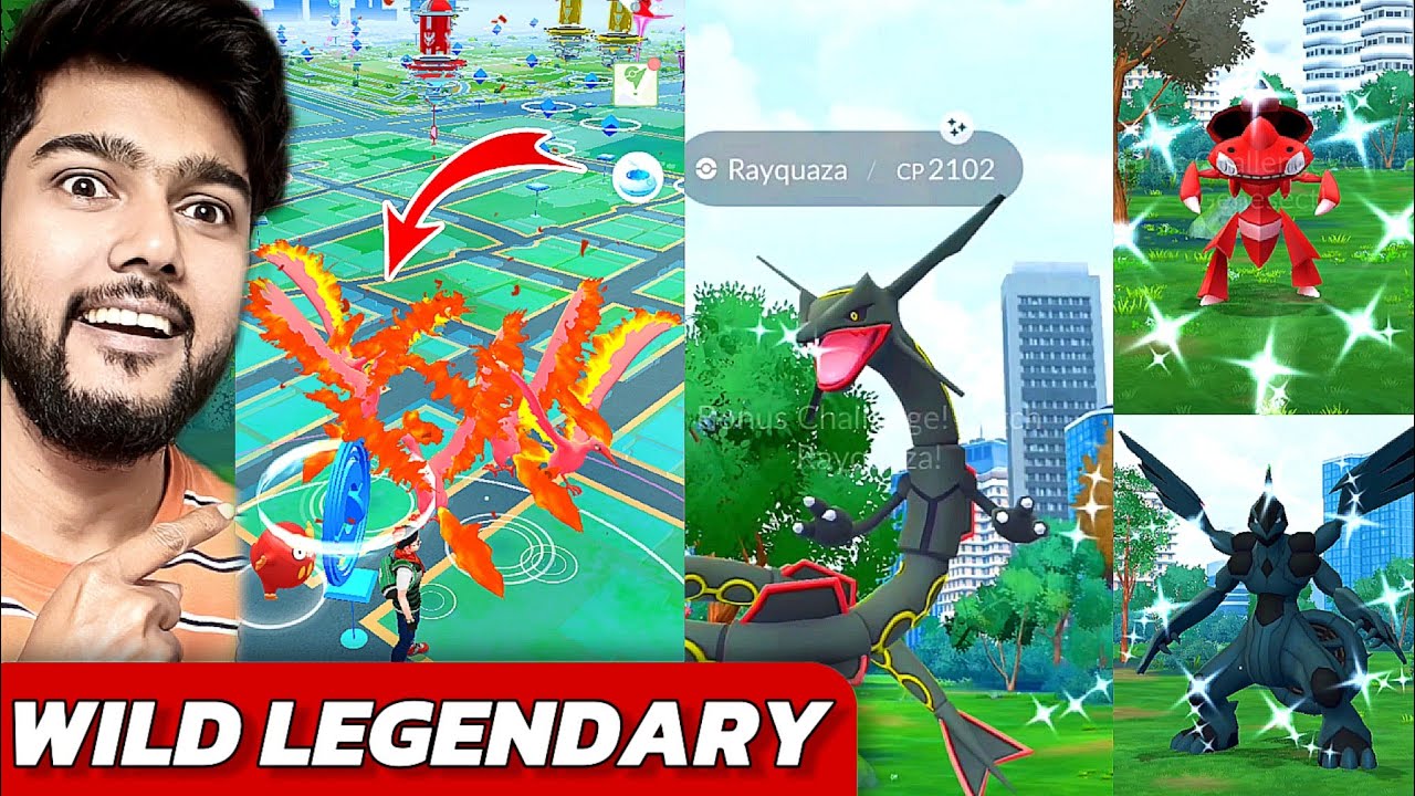 LEGENDARY POKEMON SPAWNING IN WILD Pok&eacute;mon GO?! Rayquaza in the Wild! 😱