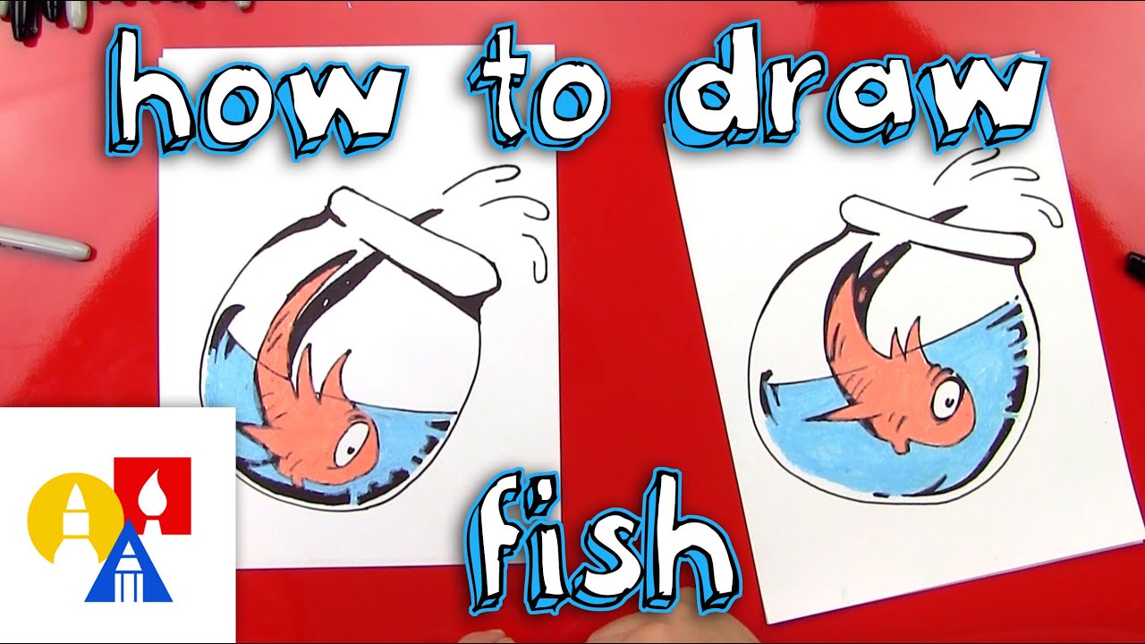How To Draw Fish From The Cat In The Hat