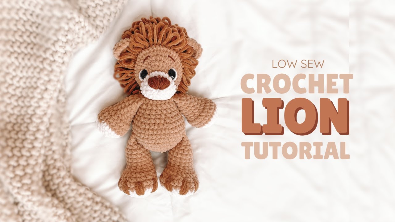 LOW SEW Crochet Lion Step-by-Step Tutorial!