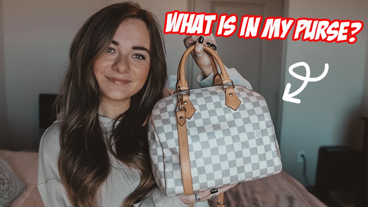 Что в моей сумочке? LV speedy 25 | vlogmas день 6