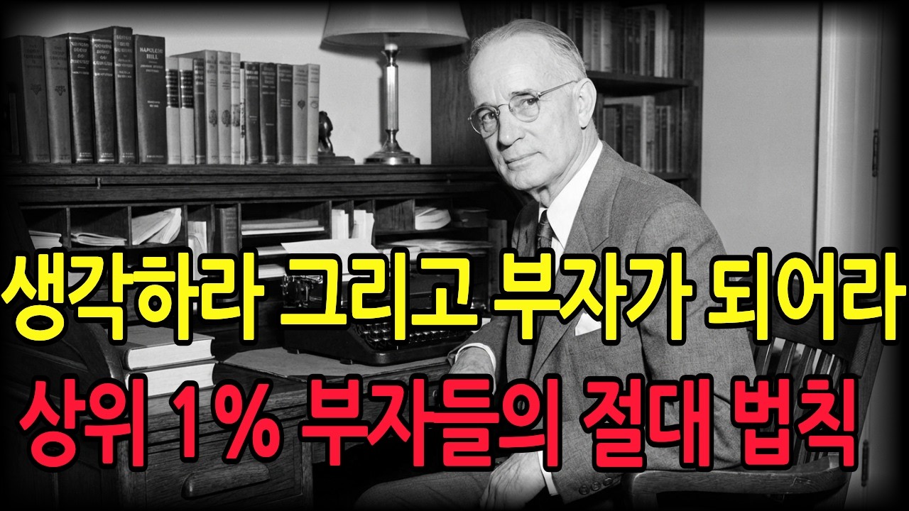 생각하라 그리고 부자가 되어라--상위 1% 부자들의 절대 법칙 명언 | 인생의 지혜 | 인간관계