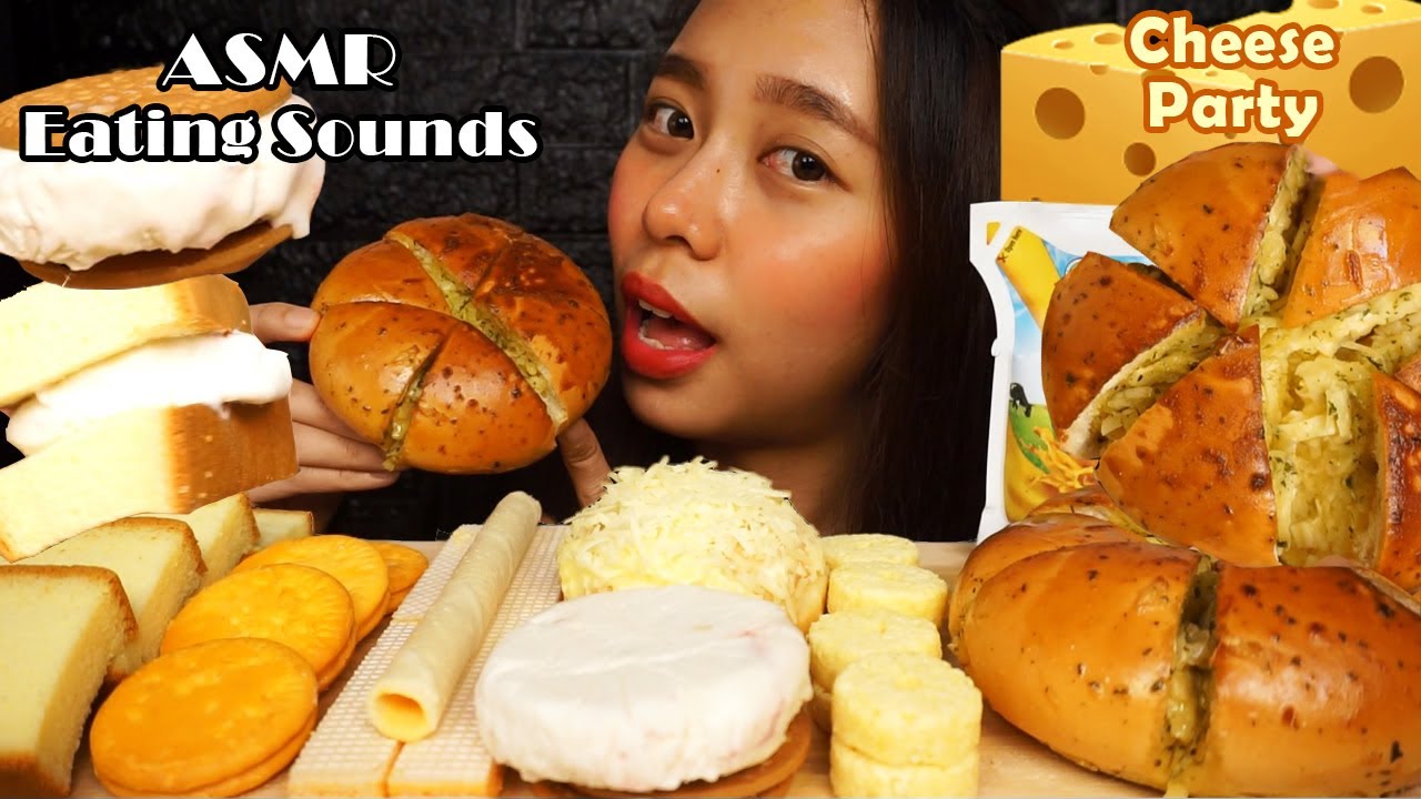 ASMR PESTA KEJU (Cheese Party) | Korean Garlic Cheese Bread, Ice Cream, Cake, & MORE | Eating Sounds