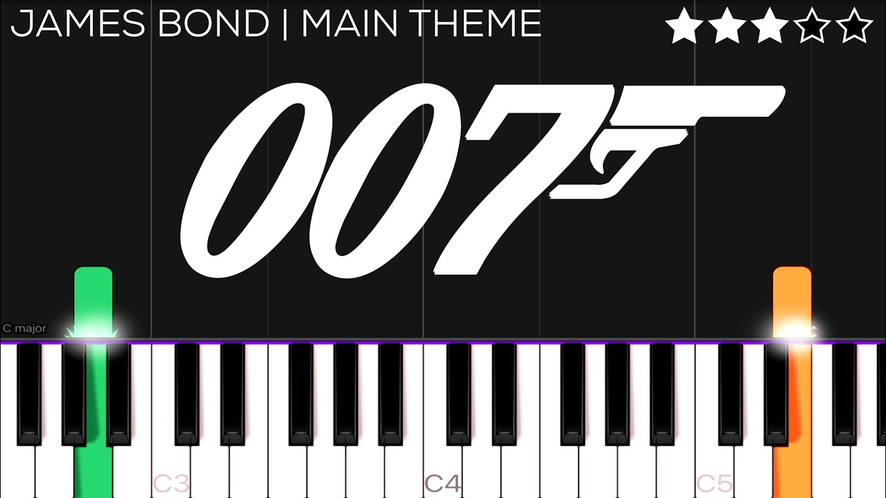 James Bond (007) - Main Theme (Arr. in the style of Patrik Pietschmann) | Piano Tutorial
