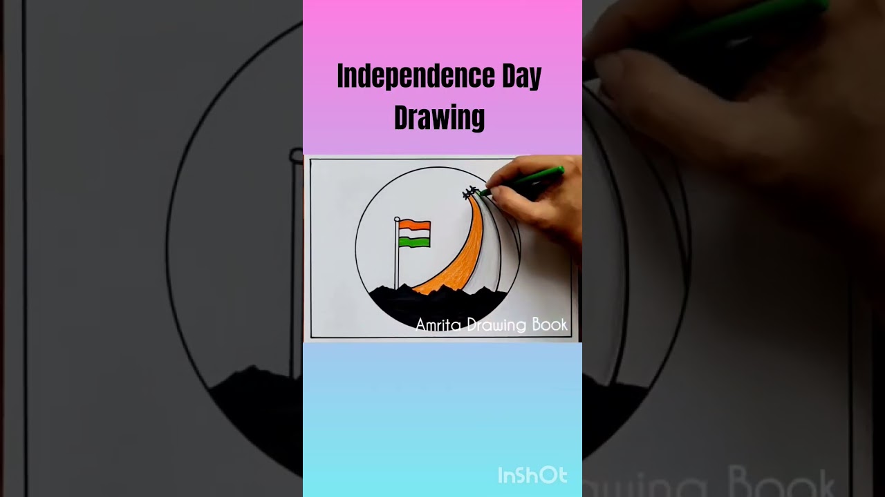 Independence Day Drawing easy | Happy Independence Day Poster drawing | 15 August Special Drawing