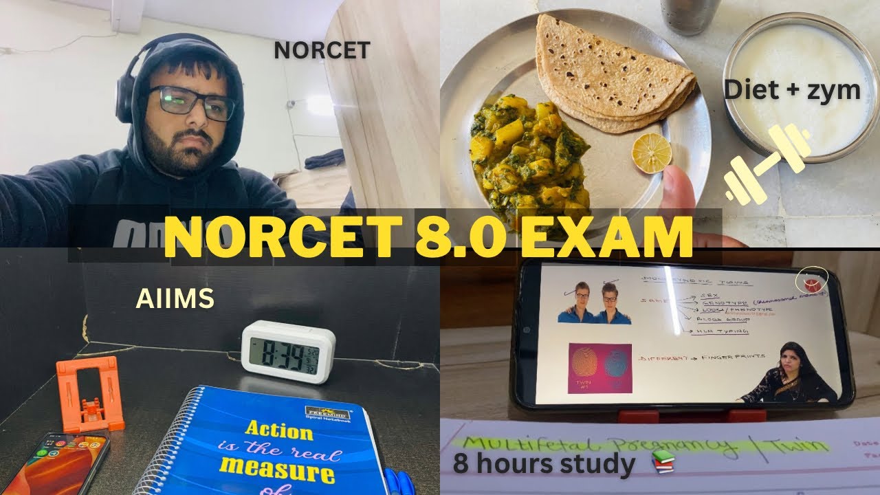 A Day In My Life As a Nursing Student // Norcet 8.0 exam preparation //  Vikram Rathore AIIMS 