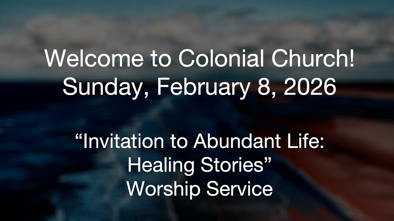 Sunday, February 8th, 2026 Livestream Worship Service