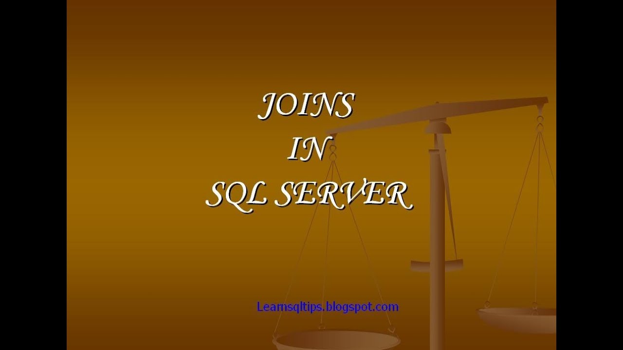 Joins in sql server - With Examples