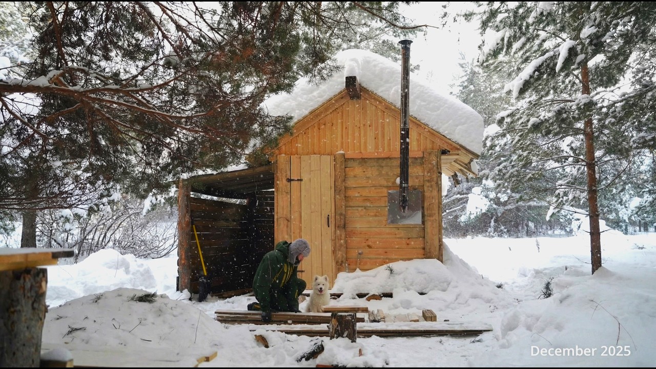 SURVIVE THE HARSH SIBERIAN WINTER IN A DEEP FOREST IN A SMALL CABIN