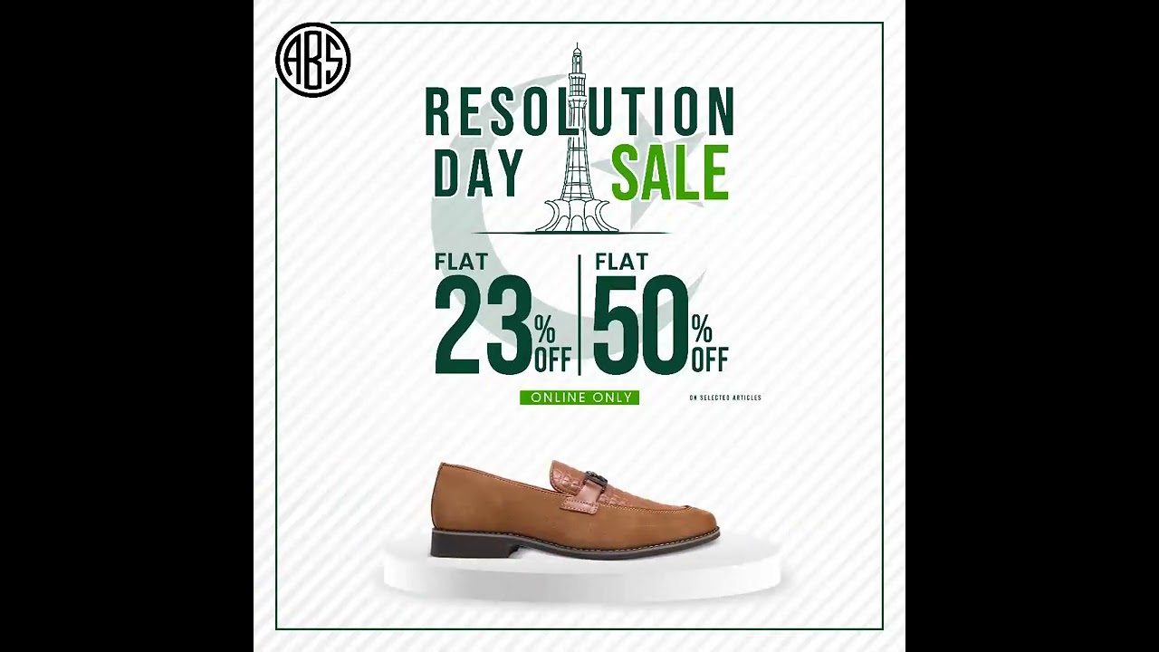 23rd March Sale | Flat 50% and Flat 23% OFF | ABS SHOES