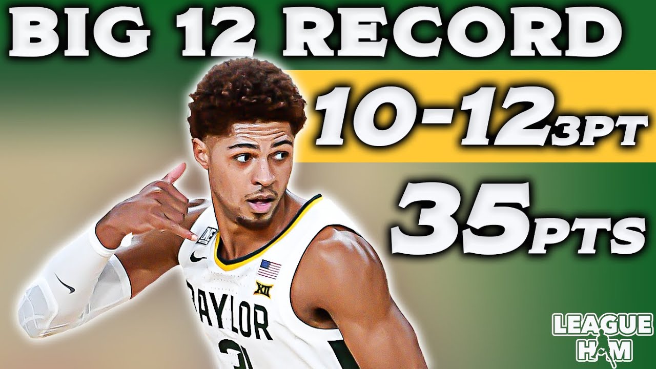 Baylor's MaCio Teague Big-12 Record TEN 3's vs. Texas Tech | 3.7.21 | 35 PTS on Senior Night