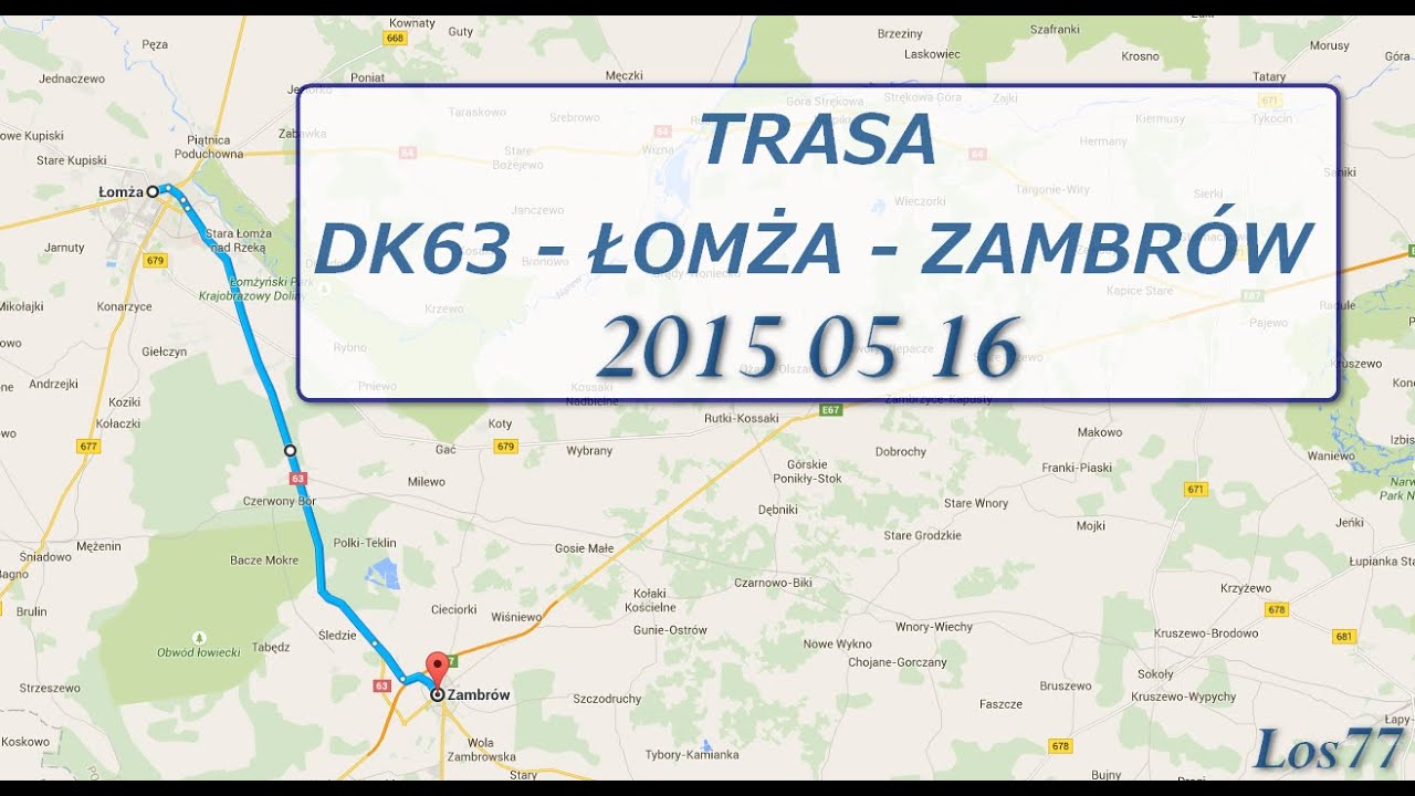 droga krajowa DK63 Łomża - Zambrów