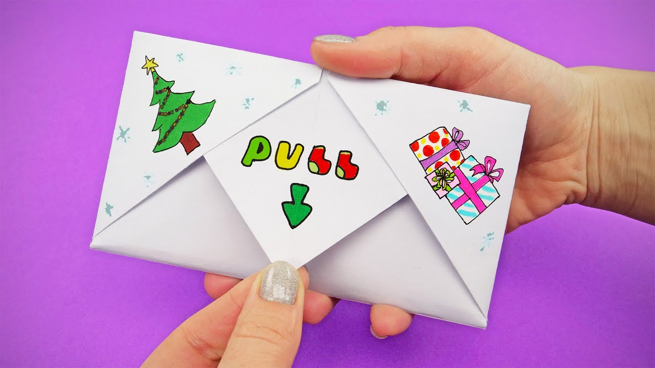 DIY Pull Tab Origami with POWERPUFF GIRLS CHRISTMAS | EASY ORIGAMI FOR EVERYONE