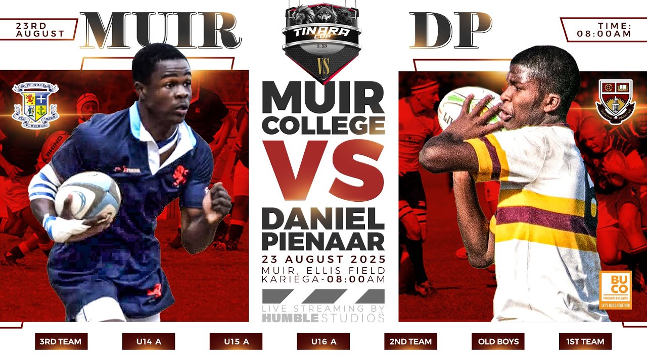🏉 Live Rugby – Muir College vs Daniel Pienaar | Old Boys & 1st XV | 23 August 2025 | Kariega