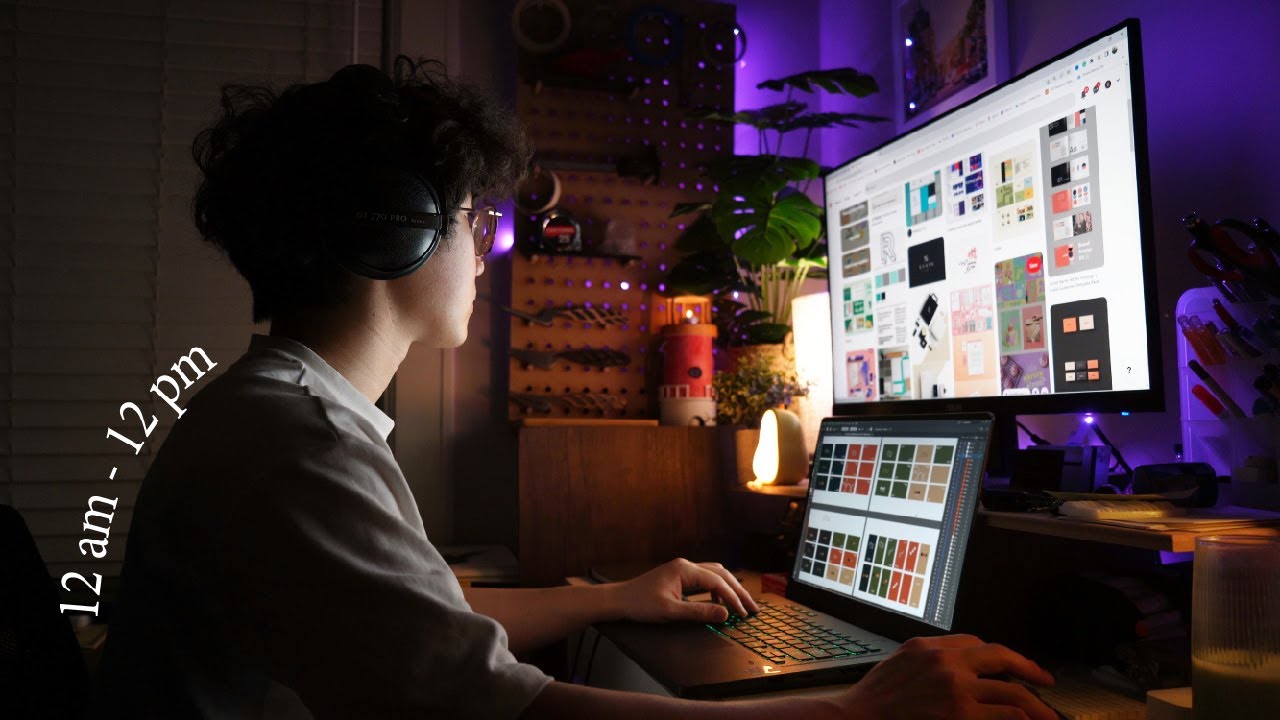 All-Nighter Design School Study Vlog | Design My Own Brand