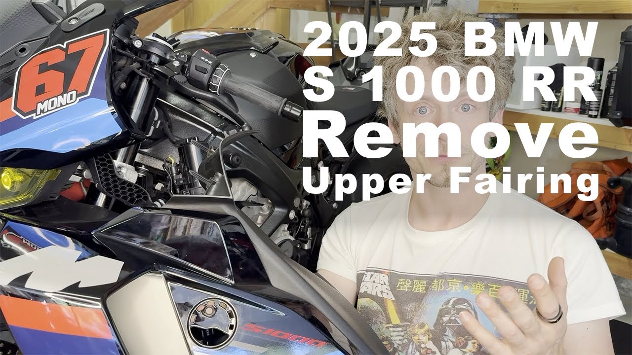 2025 BMW S1000 RR How to remove Upper Fairing