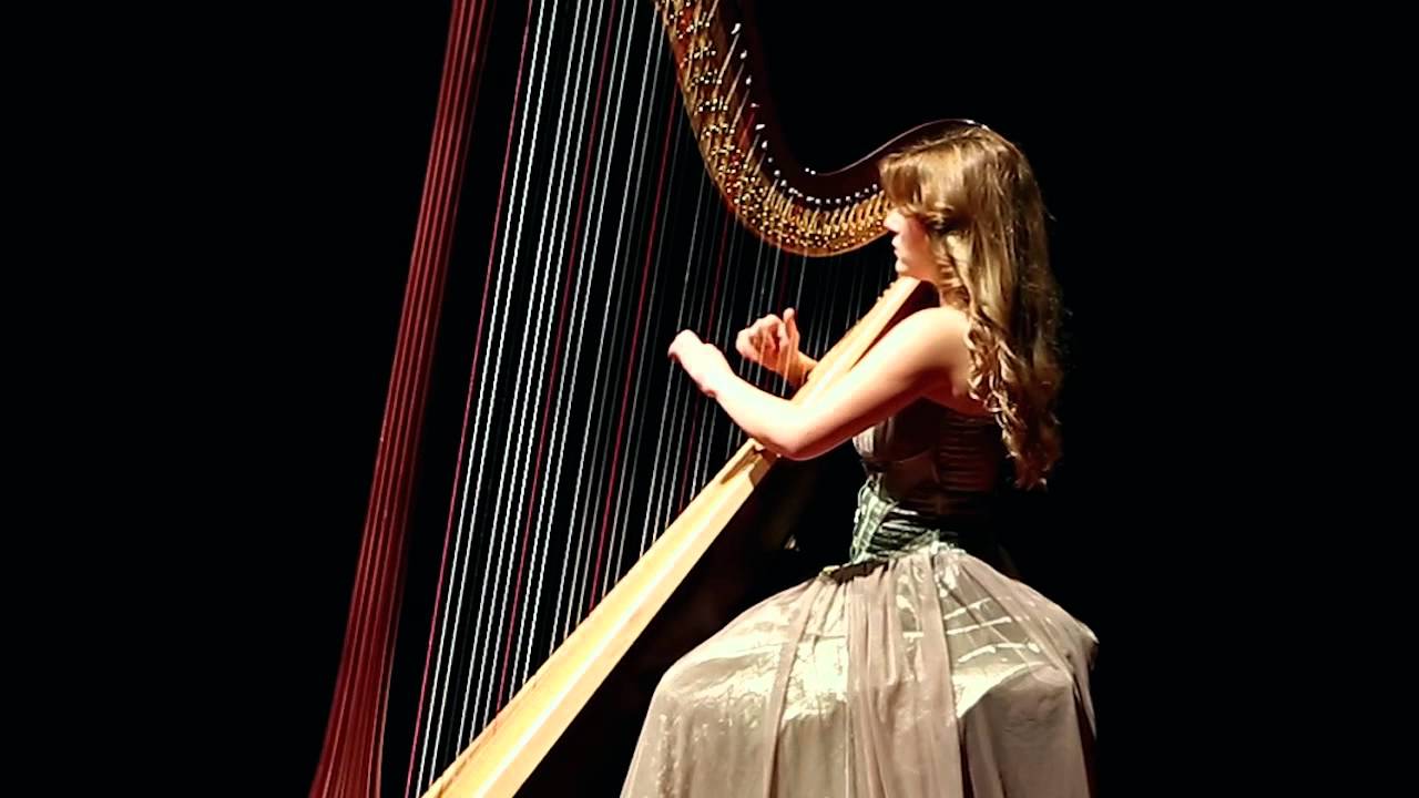 Güneş Hızlılar - Prelude from Violin Partita no.3  (harp) - HD