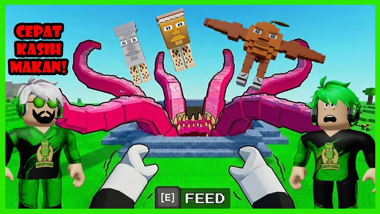 Darlung & Wak Darlung Memancing Pakai Brainrot Untuk Kasih Makan Kraken Raksasa Di Roblox