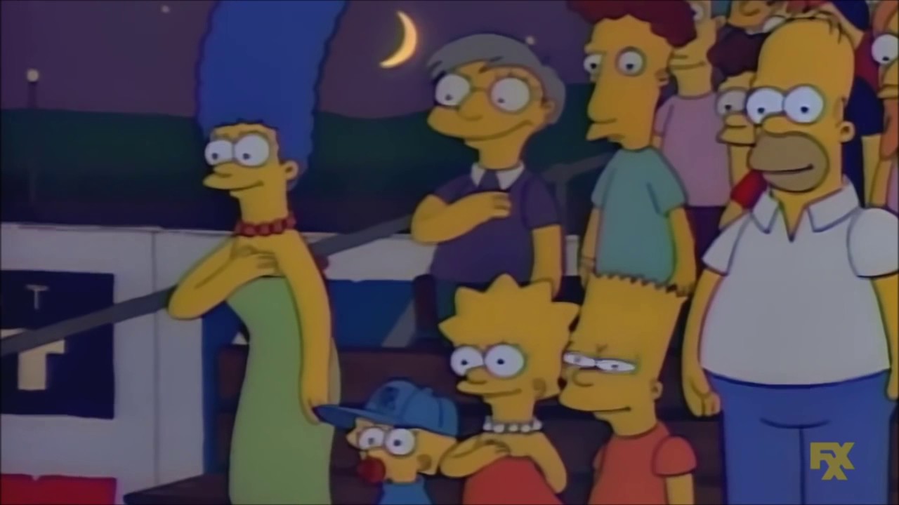 Bleeding Gum Murphy Sings The National Anthem - The Simpsons