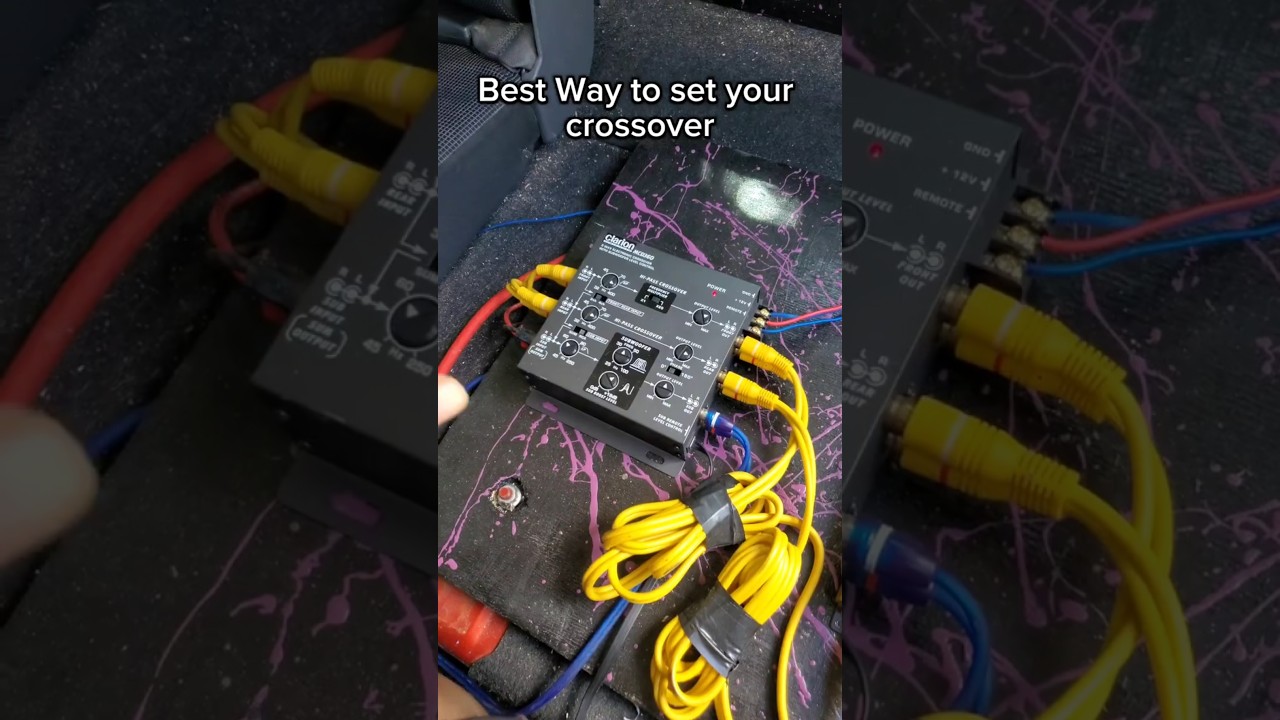 Best way to set your crossover to make your speakers sound better