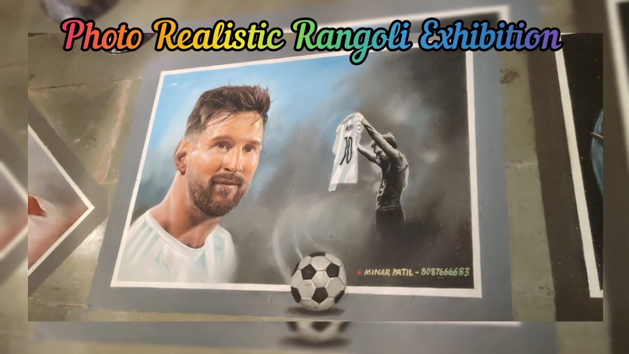 Amazing Photo Realistic Rangoli Exhibition/खूपच सुंदर रांगोळी प्रदर्शन✨Vasai kala krida mahotsav✨